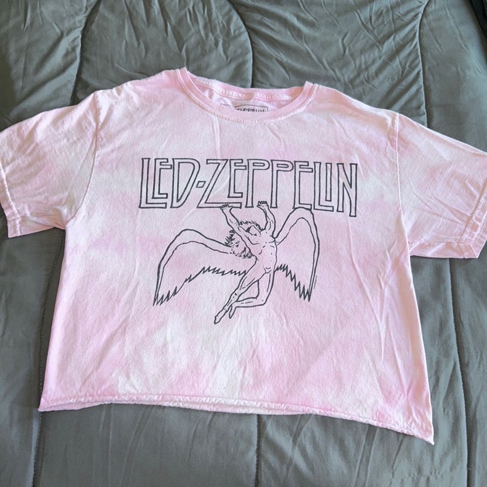 Size small, pink bleach, Led Zeppelin shirt